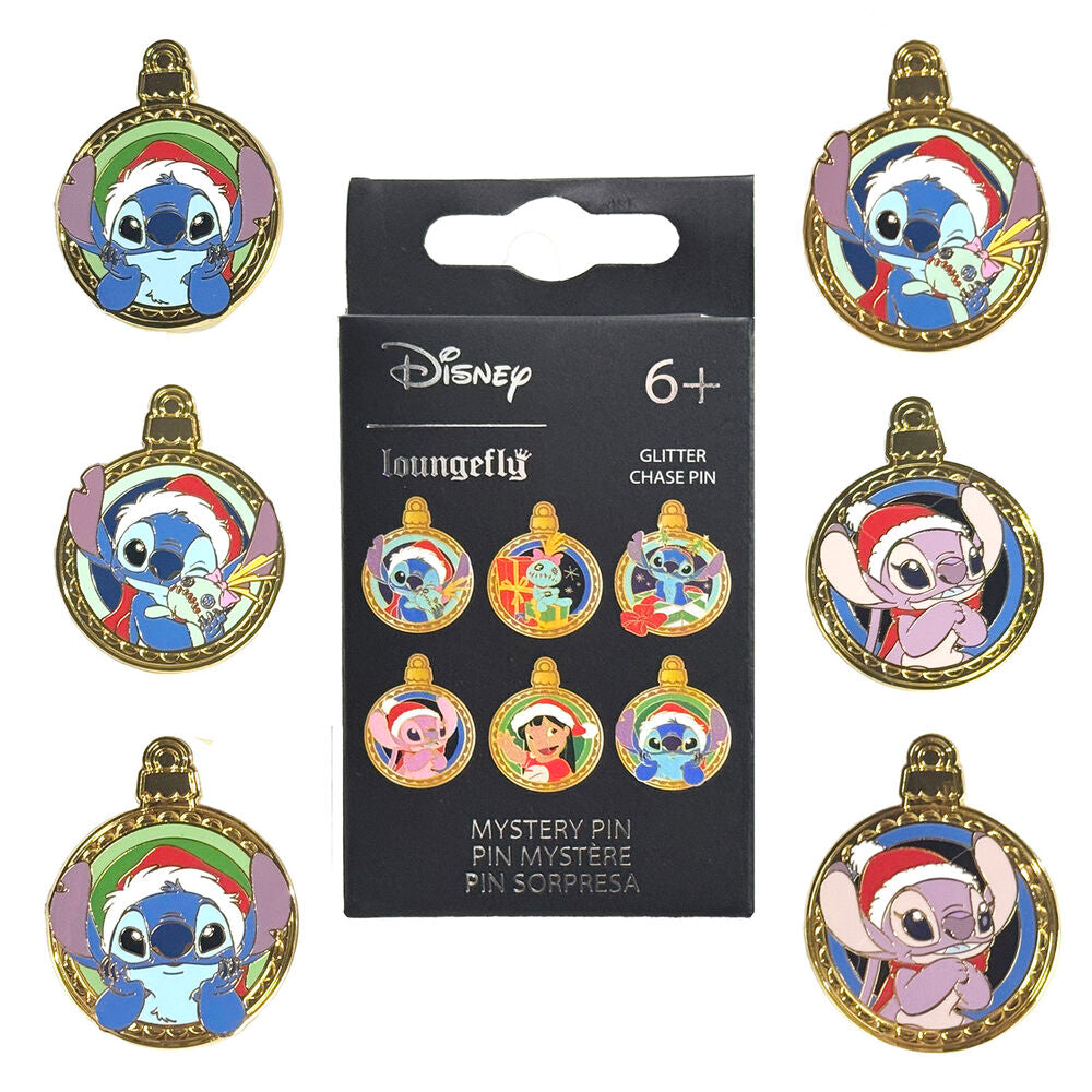 Loungefly Disney Stitch Holiday Mystery Blind Box Enamel Pin
